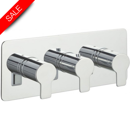Just Taps - Amore Thermostatic Concealed 3 Outlet Shower Valve