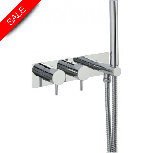 Just Taps - Florence Thermostatic Concealed 2 Outlet Shower Valve