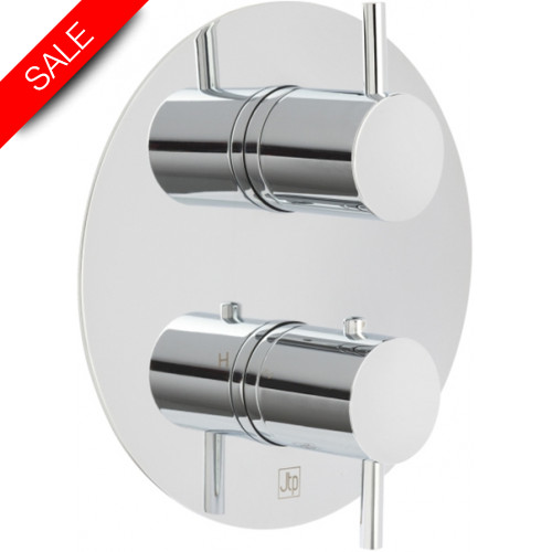 Just Taps - Florence Thermostatic Concealed 2 Outlet Shower Valve