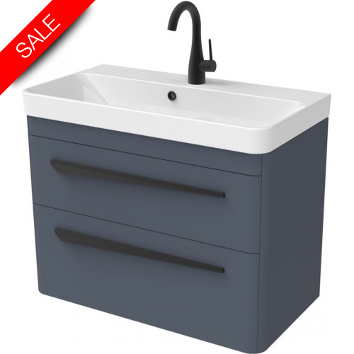 Saneux - Hyde 70 x 38cm Wall Mounted Unit 2 Drawer