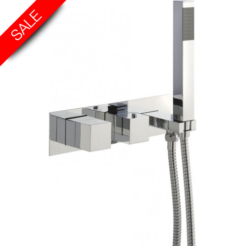 Just Taps - Athena Thermostatic Concealed 2 Outlet Valve