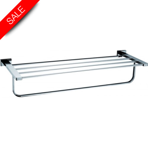 Just Taps - Ludo Towel Shelf With Bar