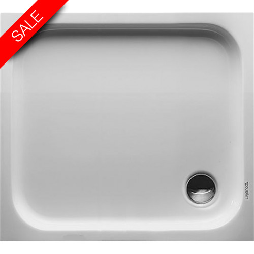 Duravit - Bathrooms - D-Code Shower Tray 900x800mm Rectangle Outlet Diam 90mm