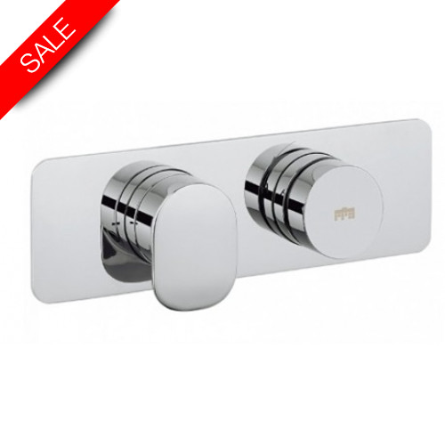 Crosswater - Dial Thermostatic Valve 1 Control With Pier Trim
