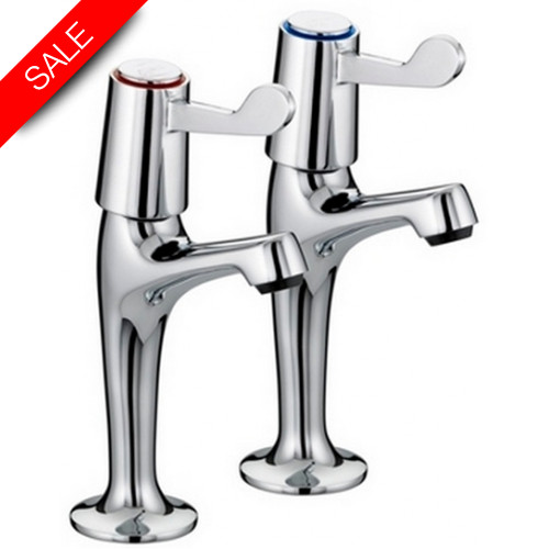 Just Taps - Astra High Rise Sink Taps, Lever Handle, LP 0.2