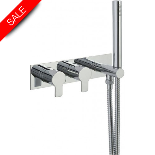 Just Taps - Amore Thermostatic Concealed 2 Outlet Shower Valve