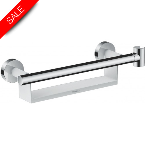 Hansgrohe - Bathrooms - Unica Grab Handle Comfort With Shelf & Shower Holder