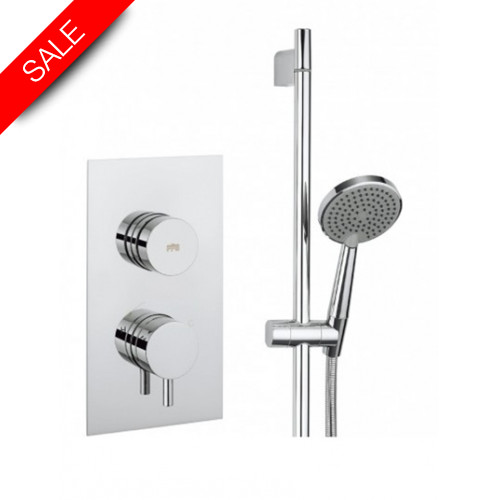 Crosswater - Dial Thermostatic Valve 1 Control With Kai Lever Trim