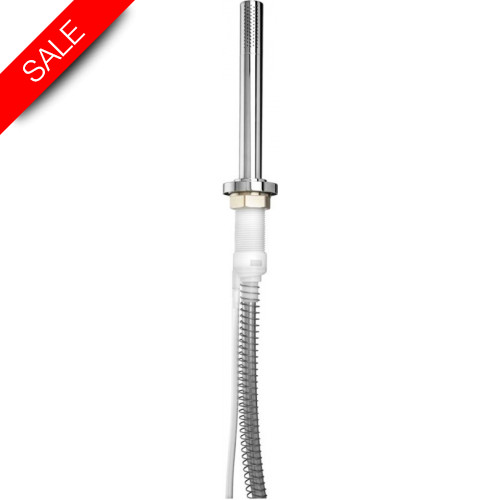 Just Taps - Round Extractable Shower Hose With Slim Handle