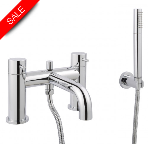 Just Taps - Florence Deck Mounted Bath & Shower Mixer With Kit