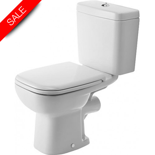 Duravit - Bathrooms - D-Code Toilet Close-Coupled 650mm Washdown