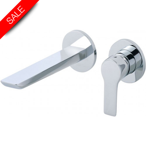 Just Taps - Amore Wall Mounted Single Lever Basin Mixer