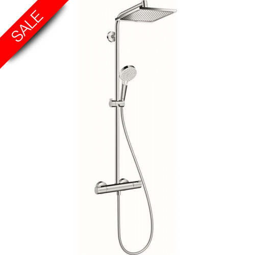 Hansgrohe - Bathrooms - Crometta E Showerpipe 240 1Jet With Thermostat