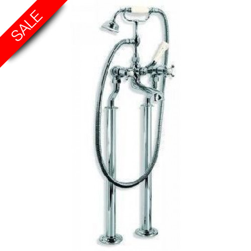 Lefroy Brooks - Connaught Bath Shower Mixer With Standpipes