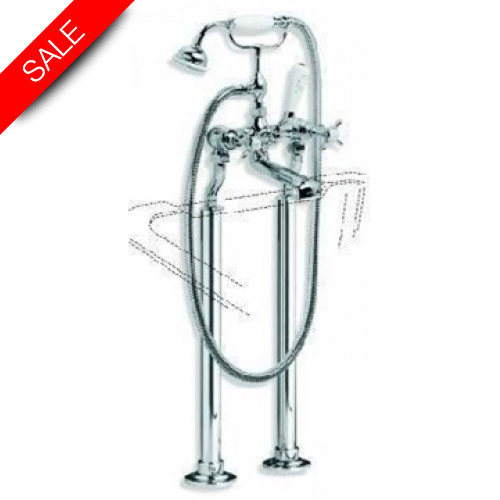 Classic Bath Shower Mixer With Standpipe Sleeves