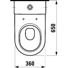 Pro Floorstanding WC - Lateral Hole