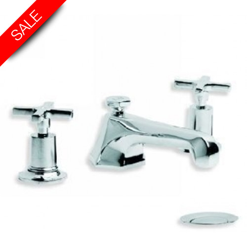 Mackintosh Deck Mounted 3 Hole Basin Mixer With Pop Up Waste
