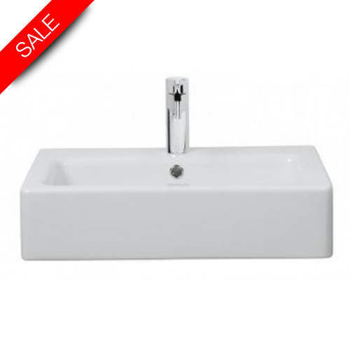 Bauhaus - Air Wall Mounted Basin With Overflow 600mm