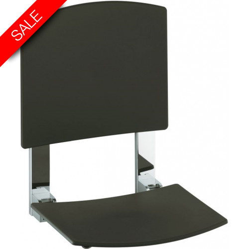 Plan Care Tip-up Seat With Back Rest Wall Mounted
