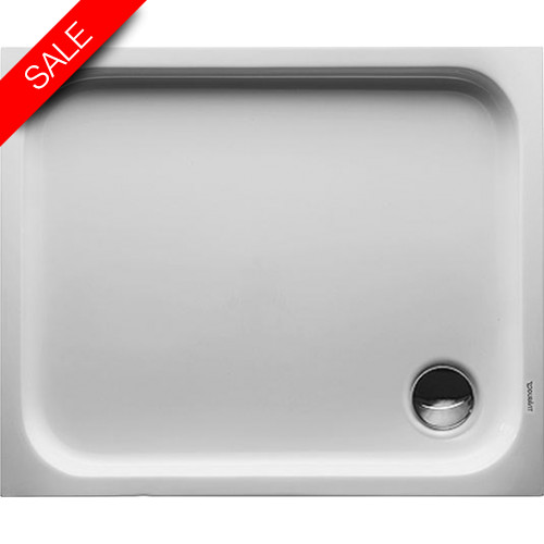 D-Code Shower Tray 900x750mm Rectangle Outlet Diam 90mm