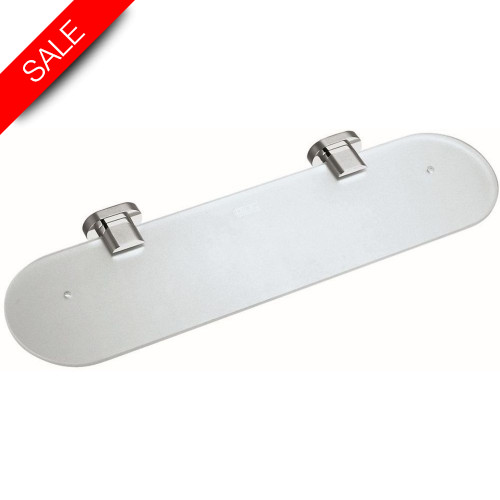 Vado - Life Frosted Glass Shelf 530mm (21'') Wall Mounted