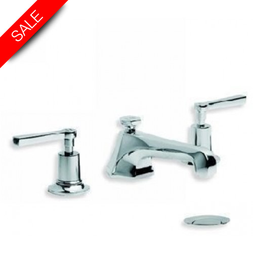 Mackintosh Lever Deck Mounted 3 Hole Basin Mixer With PUW