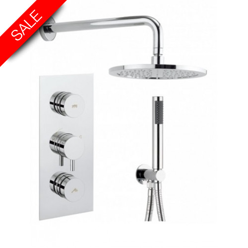 Crosswater - Dial Thermostatic Valve 2 Control With Kai Lever Trim