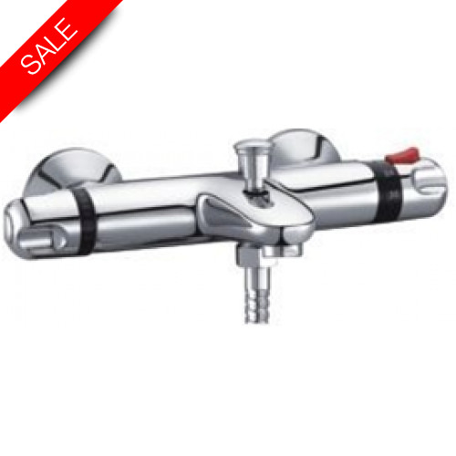 Just Taps - Deck Mounted Thermostatic Bath Shower Mixer Without Kit
