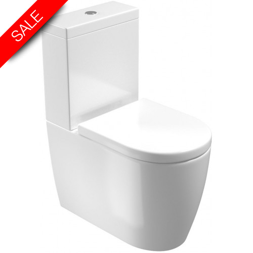 Uni WC Pan - Close Coupled, Fully Back To Wall, Rimless