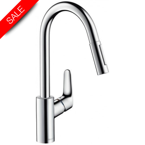 Focus M41 Single Lever Kitchen Mixer 240 Pull-Out Spray 2Jet