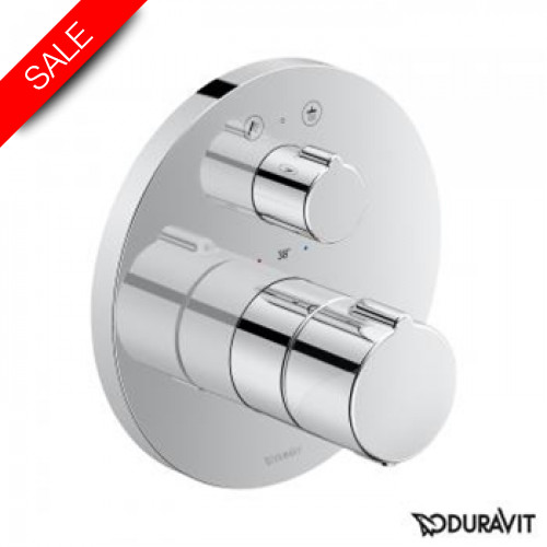 Duravit - Bathrooms - C.1 Thermostatic Shower Mixer Diverter/Shut Round