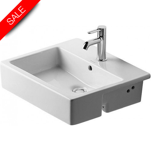 Duravit - Bathrooms - Vero Semi Recessed-Washbasin 550mm 1Th
