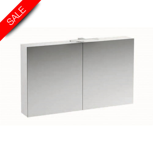 Laufen - Mirror Cabinet W/Light & Shaver Socket 700x1200x180mm 2 Dr