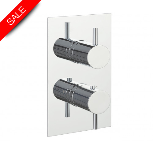 Just Taps - Florence/Fonti Thermostatic Concealed, 3 Outlet Shower Valve