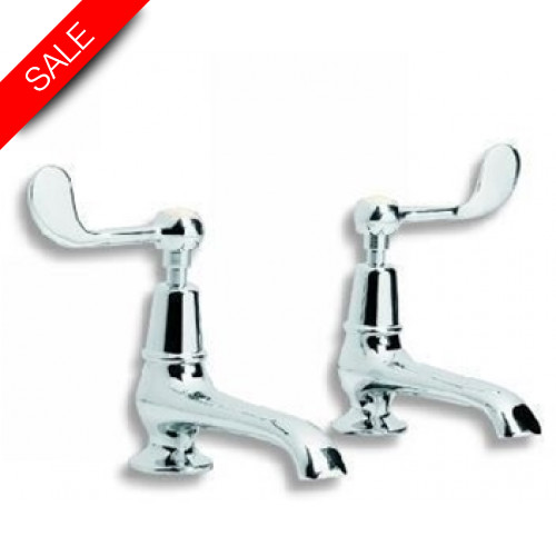 Lefroy Brooks - Connaught Lever Long Nose Basin Pillar Taps