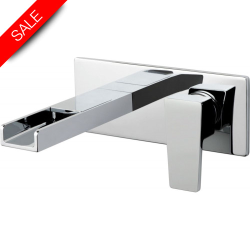 Vado - Synergie 2 Hole Basin Mixer Single Lever Wall Mounted