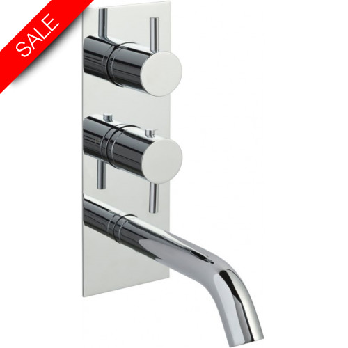 Just Taps - Florence/Fonti Thermostatic Concealed 2 Outlet Shower Valve