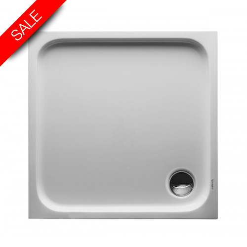 D-Code Shower Tray 1000x1000mm Square Outlet Diam 90mm