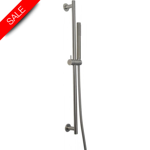 Just Taps - Inox Slide Rail With Single Function Hand Shower/Hose, 600mm