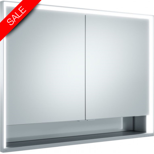 Keuco - Royal Lumos Mirror Cabinet 2 Door, Recessed 1000x735x165mm