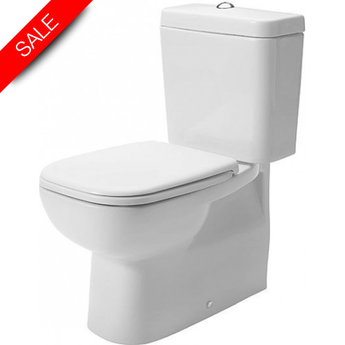 Duravit - Bathrooms - D-Code Toilet Close-Coupled 650mm Washdown Vario Outlet
