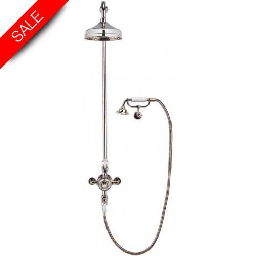 Belgravia Thermostatic Shower Valve With 8'' Fixed Head