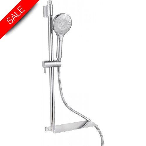 Just Taps - Aqua Slide Rail With Push Button Multifunction Hand Shower