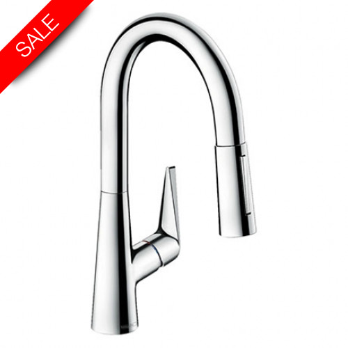Hansgrohe - Bathrooms - Talis M51 Single Lever Kitchen Mixer 160 Pull-Out Spray 2Jet