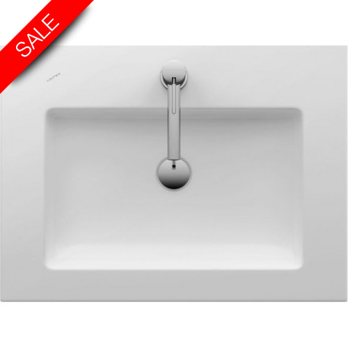Laufen - Living Square Drop In Washbasin Wall Mounted 650 x 480mm 3TH