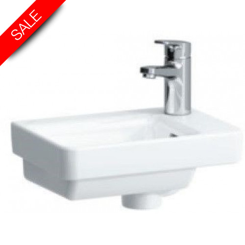 Pro S Small Washbasin, Asymmetric 360 x 250mm 1TH RH