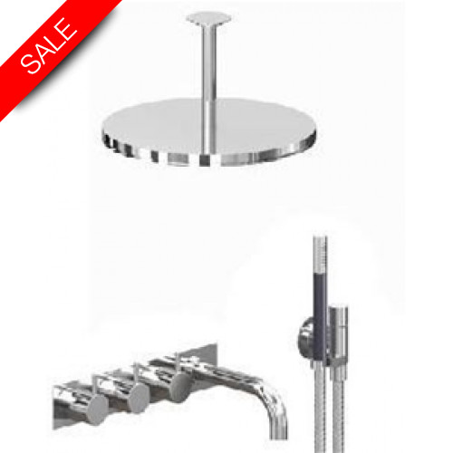 Vola - 3/4 Inch' Thermostatic mixer with 3-way diverter