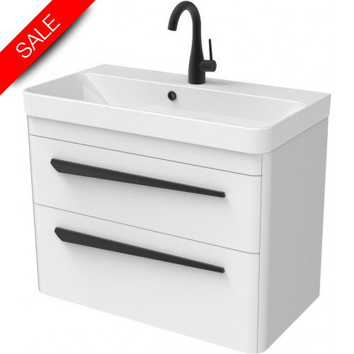 Saneux - Hyde 70 x 38cm Wall Mounted Unit 2 Drawer