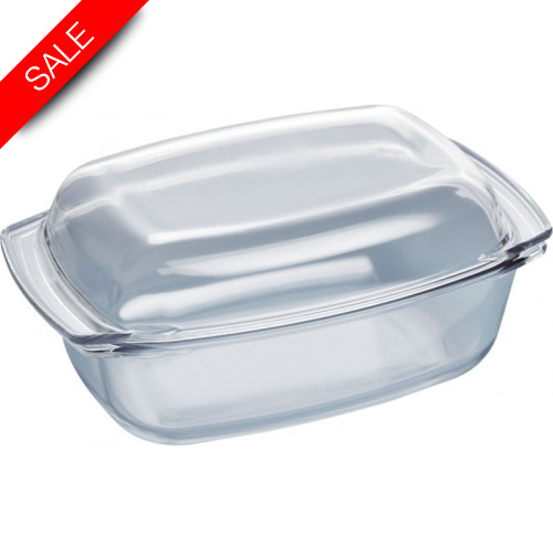 iQ700/iQ500 5.4L Capacity Oval Glass Casserole Dish With Lid
