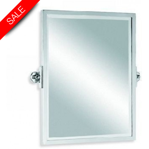 Classic Tilting Mirror With Brass Frame